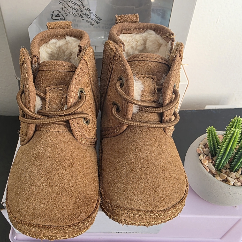 UGG Tan Kids Boots with Cozy Lining